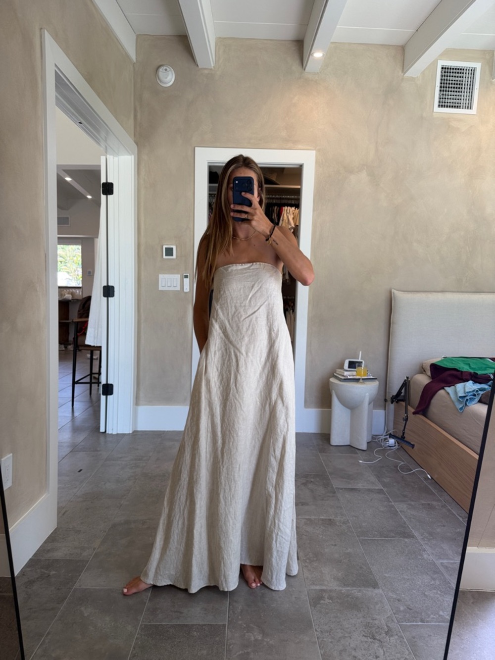 DISSH Karney Linen Dress Beige